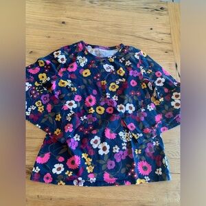 Talbots Floral Long Sleeve‎ Tee Shirt Cotton Knit Stretch Women’s M Preloved